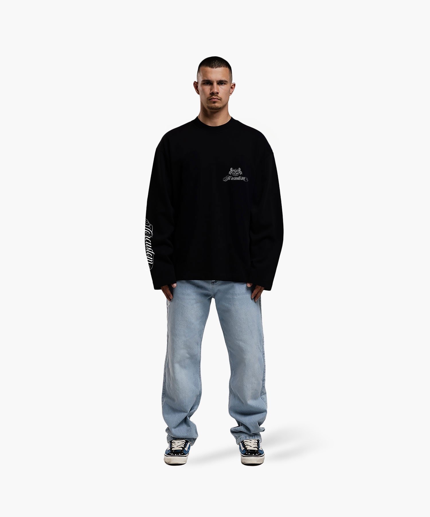 JORCUSTOM HANDSCRIPT2.0 LONGSLEEVE T-SHIRT BLACK