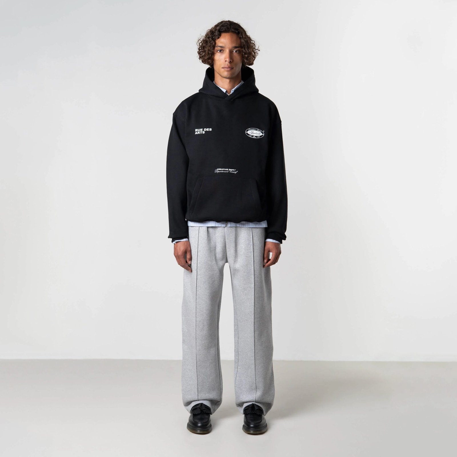 QUOTRELL LA MERE HOODIE | BLACK/WHITE