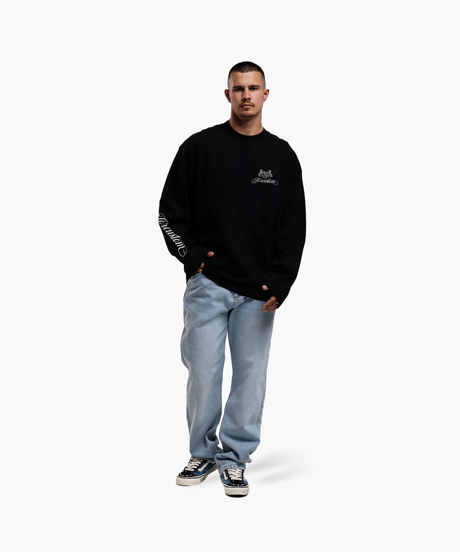 JORCUSTOM HANDSCRIPT2.0 LONGSLEEVE T-SHIRT BLACK