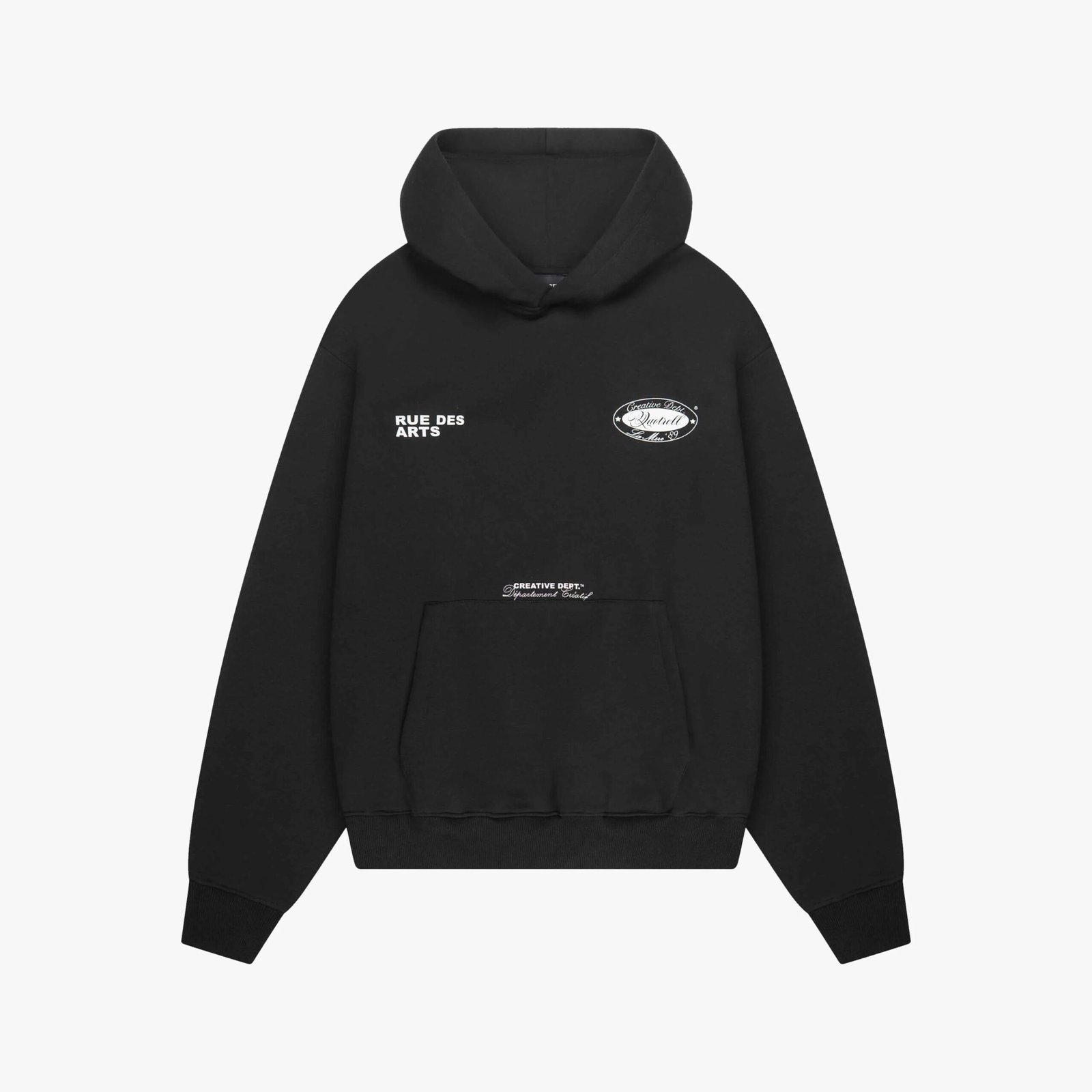 QUOTRELL LA MERE HOODIE | BLACK/WHITE