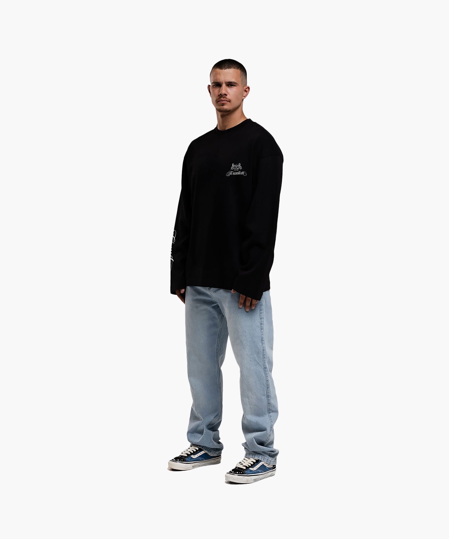 JORCUSTOM HANDSCRIPT2.0 LONGSLEEVE T-SHIRT BLACK