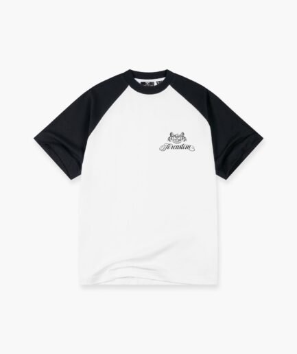 JORCUSTOM HANDSCRIPT2.0 RAGLAN T-SHIRT WHITE-BLACK