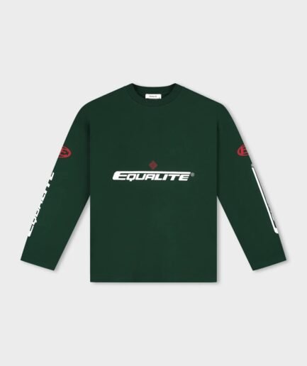 EQUALITÉ: ADRENALINE LONGSLEEVE TEE GREEN & RED