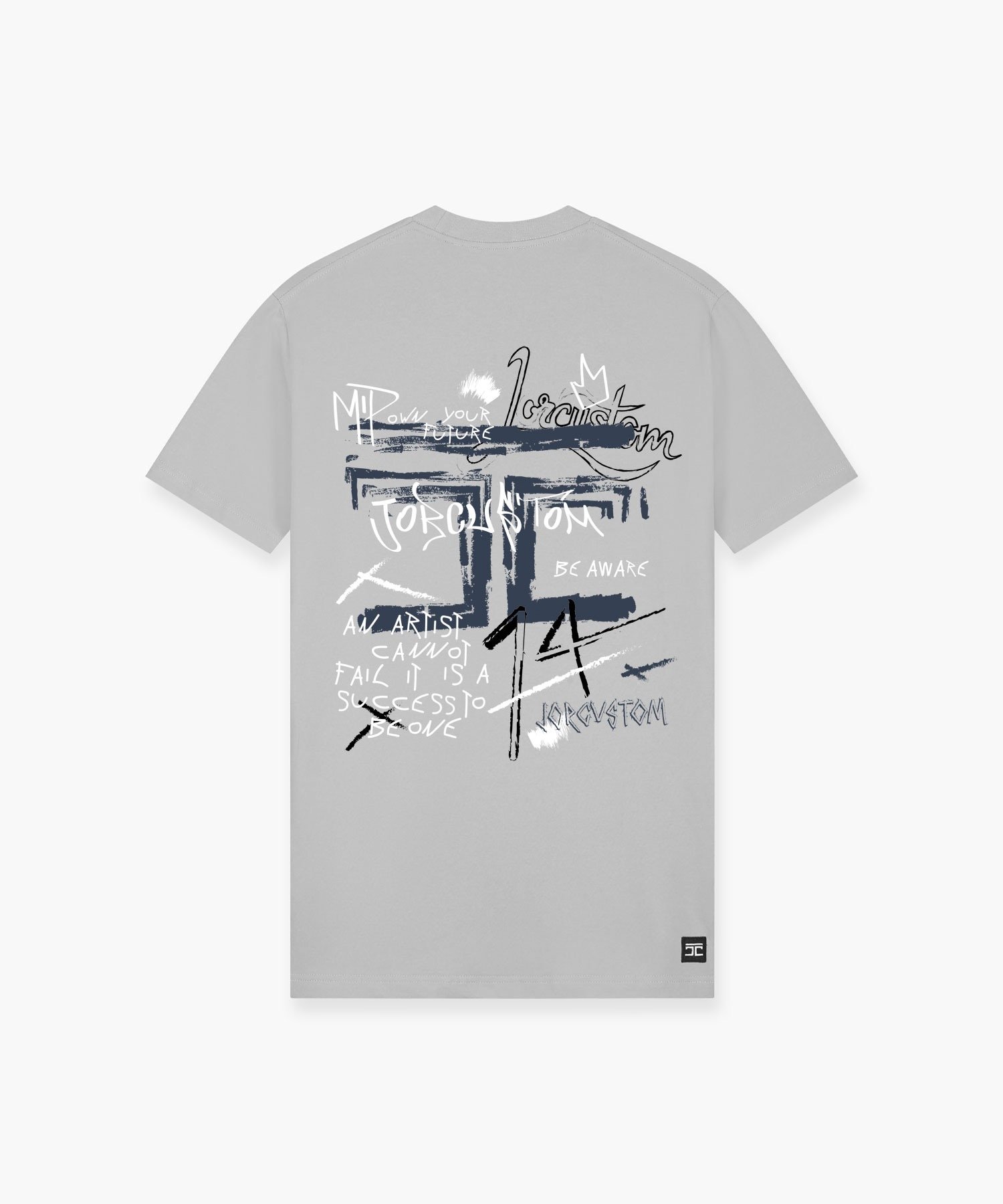 JORCUSTOM ARTIST SLIM FIT T-SHIRT LIGHTGREY