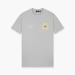 JORCUSTOM FLOWERS SLIM FIT T-SHIRT LIGHTGREY