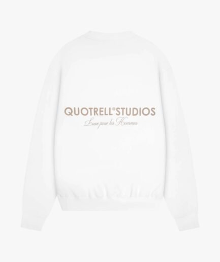 QUOTRELL STUDIOS CREWNECK | ECRU/TAUPE