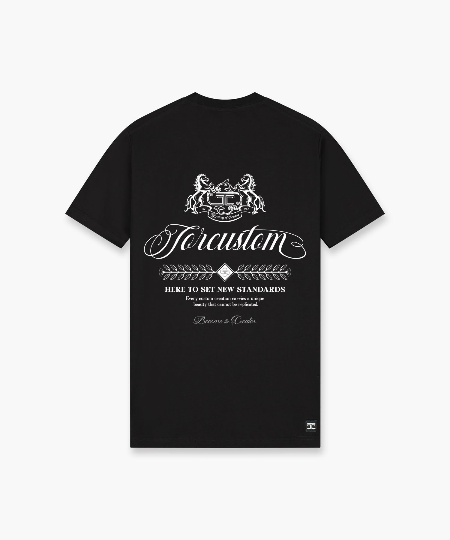 JORCUSTOM HANDSCRIPT2.0 SLIM FIT T-SHIRT BLACK