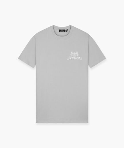 JORCUSTOM HANDSCRIPT2.0 SLIM FIT T-SHIRT LIGHTGREY
