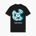 JORCUSTOM MONOGRAM SLIM FIT T-SHIRT BLACK
