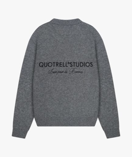 QUOTRELL AURORA KNITTED SWEATER | GREY MELEE