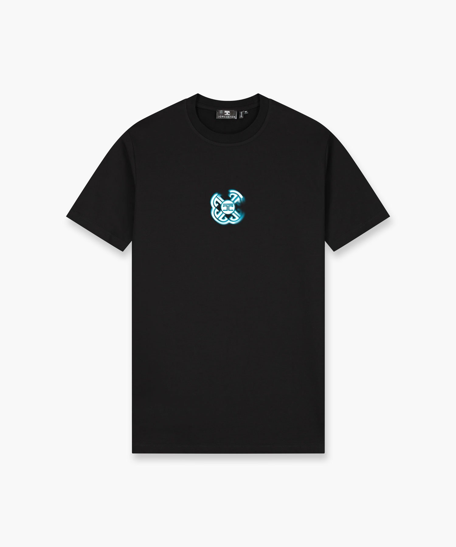 JORCUSTOM MONOGRAM SLIM FIT T-SHIRT BLACK