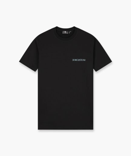 JORCUSTOM: RIBBON SLIM FIT T-SHIRT BLACK