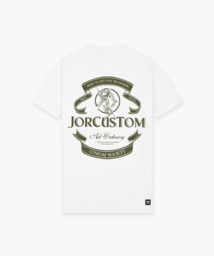JORCUSTOM: RIBBON SLIM FIT T-SHIRT WHITE