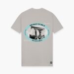 JORCUSTOM: BROKENWORLD SLIM FIT T-SHIRT LIGHTGREY