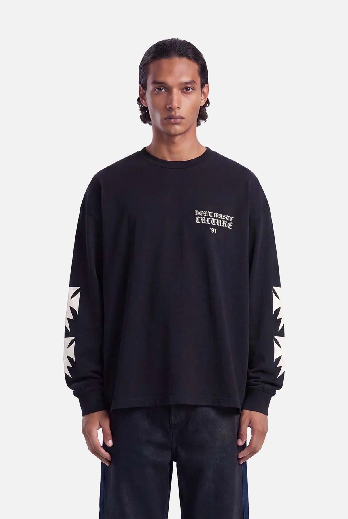 DON'T WASTE CULTURE FINA LONGSLEEVE | BLACK