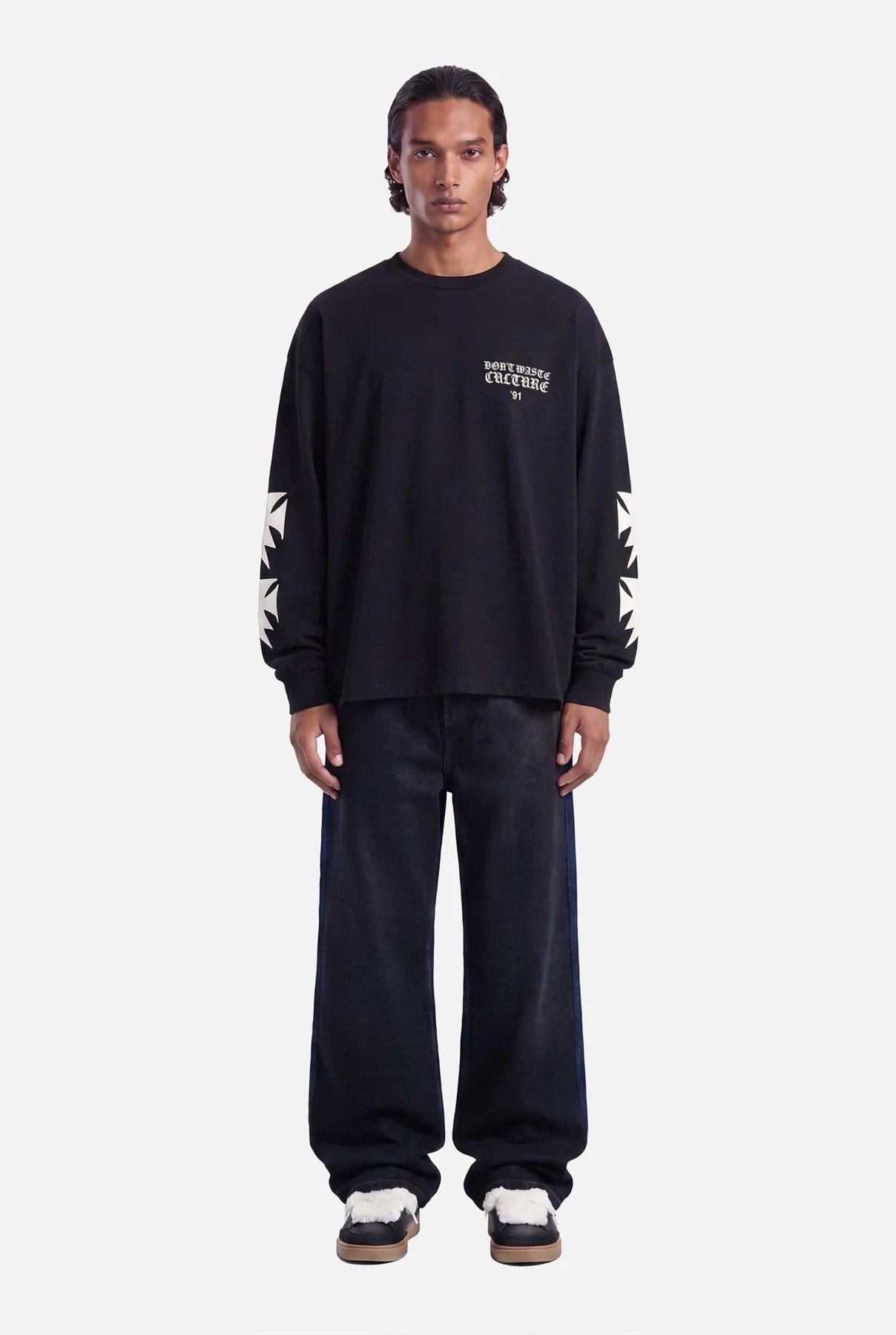 DON'T WASTE CULTURE FINA LONGSLEEVE | BLACK