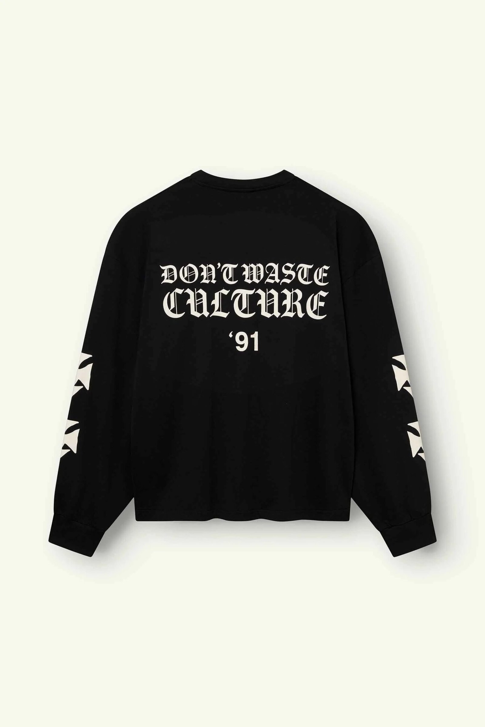 DON'T WASTE CULTURE FINA LONGSLEEVE | BLACK