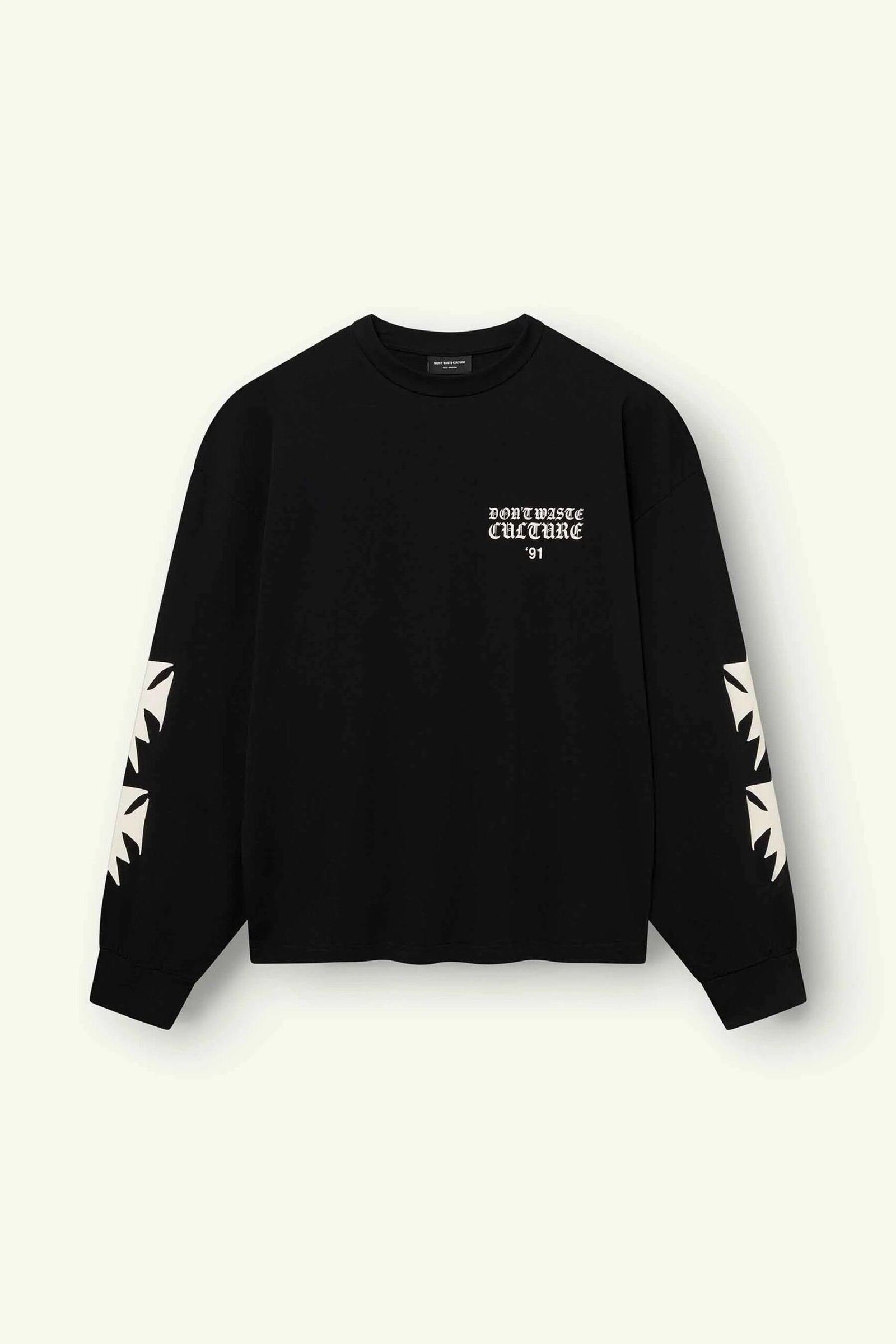 DON'T WASTE CULTURE FINA LONGSLEEVE | BLACK