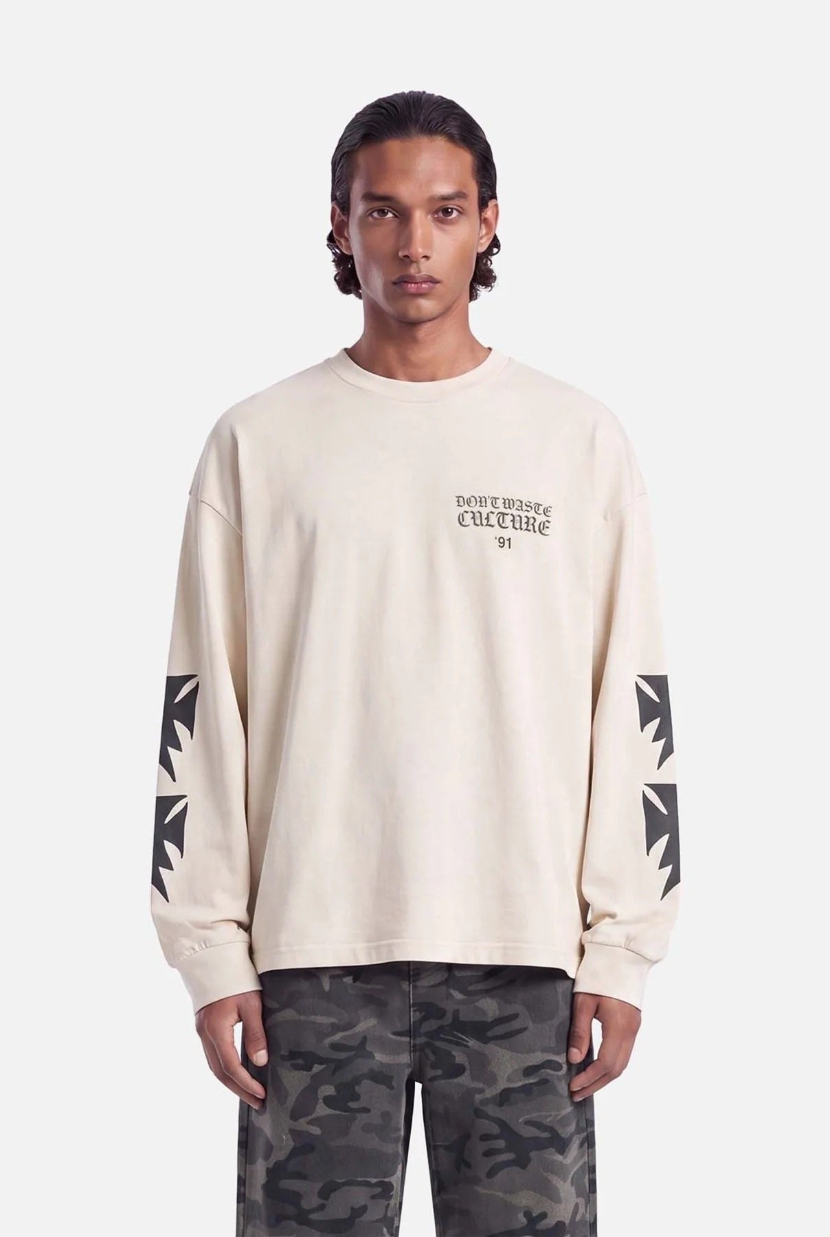 DON'T WASTE CULTURE FINA LONGSLEEVE | BEIGE