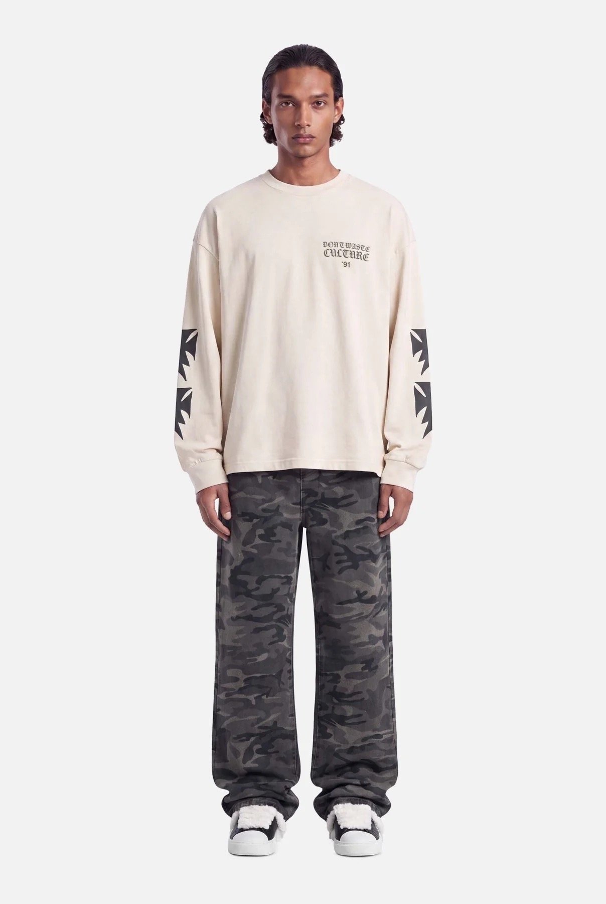 DON'T WASTE CULTURE FINA LONGSLEEVE | BEIGE
