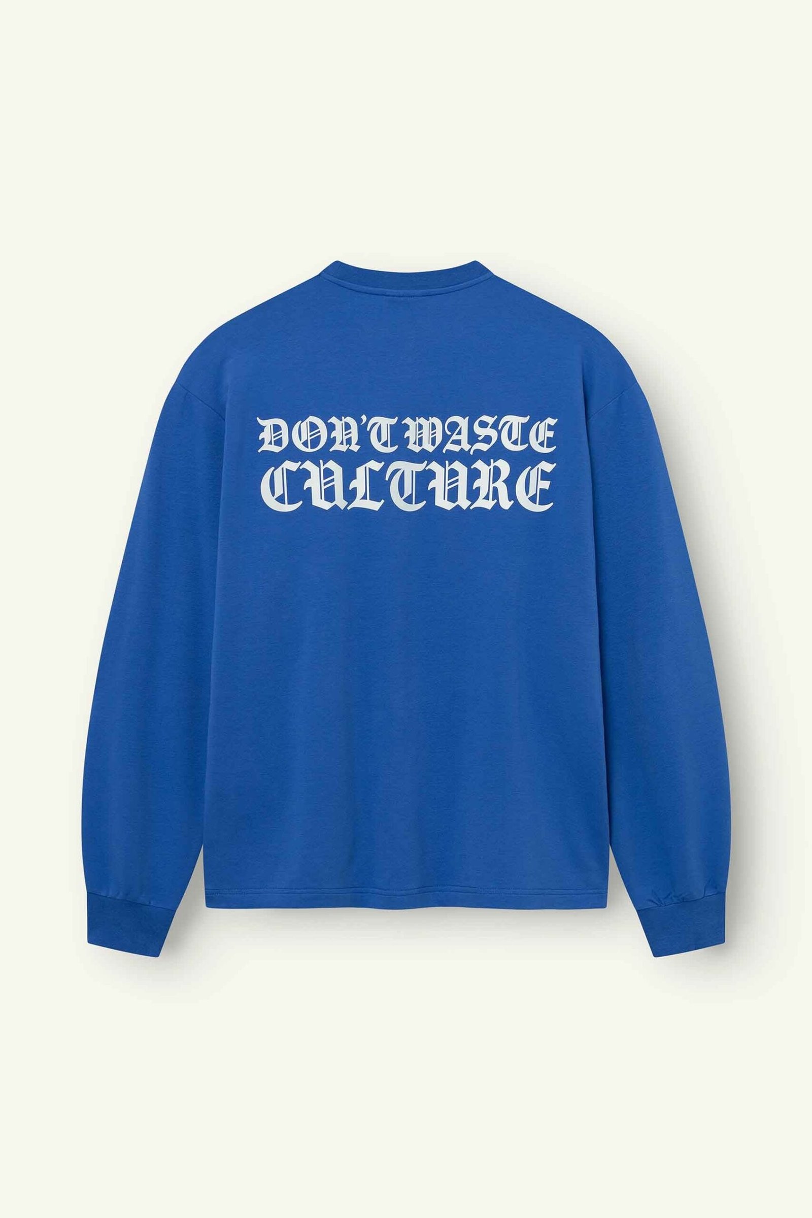 DON'T WASTE CULTURE SUNOA LONGSLEEVE | KLEIN BLUE