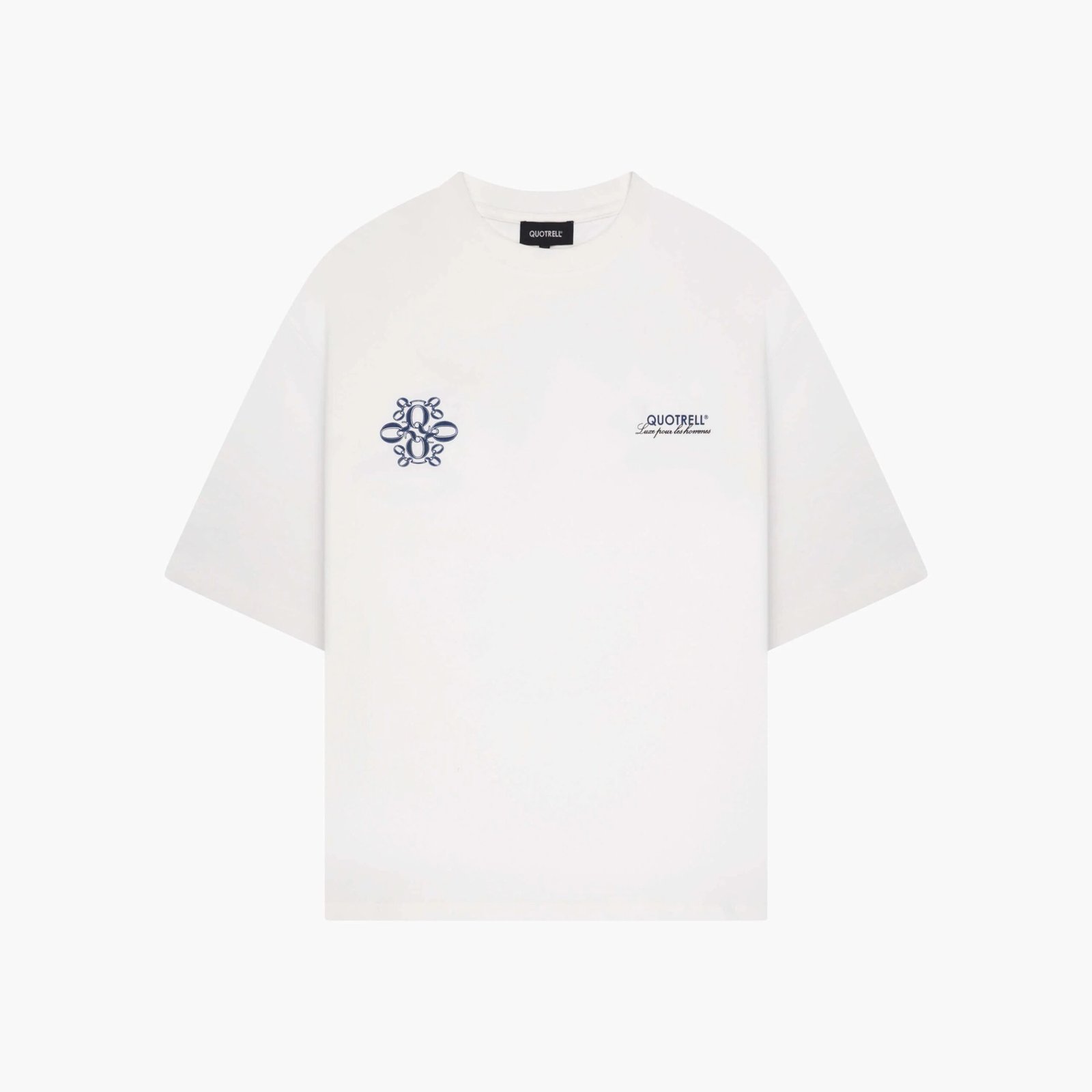 QUOTRELL INSIGNIA TEE | WHITE/BLUE