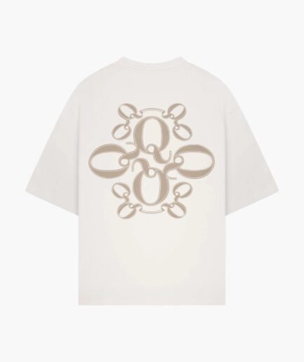 QUOTRELL INSIGNIA TEE | ECRU/TAUPE