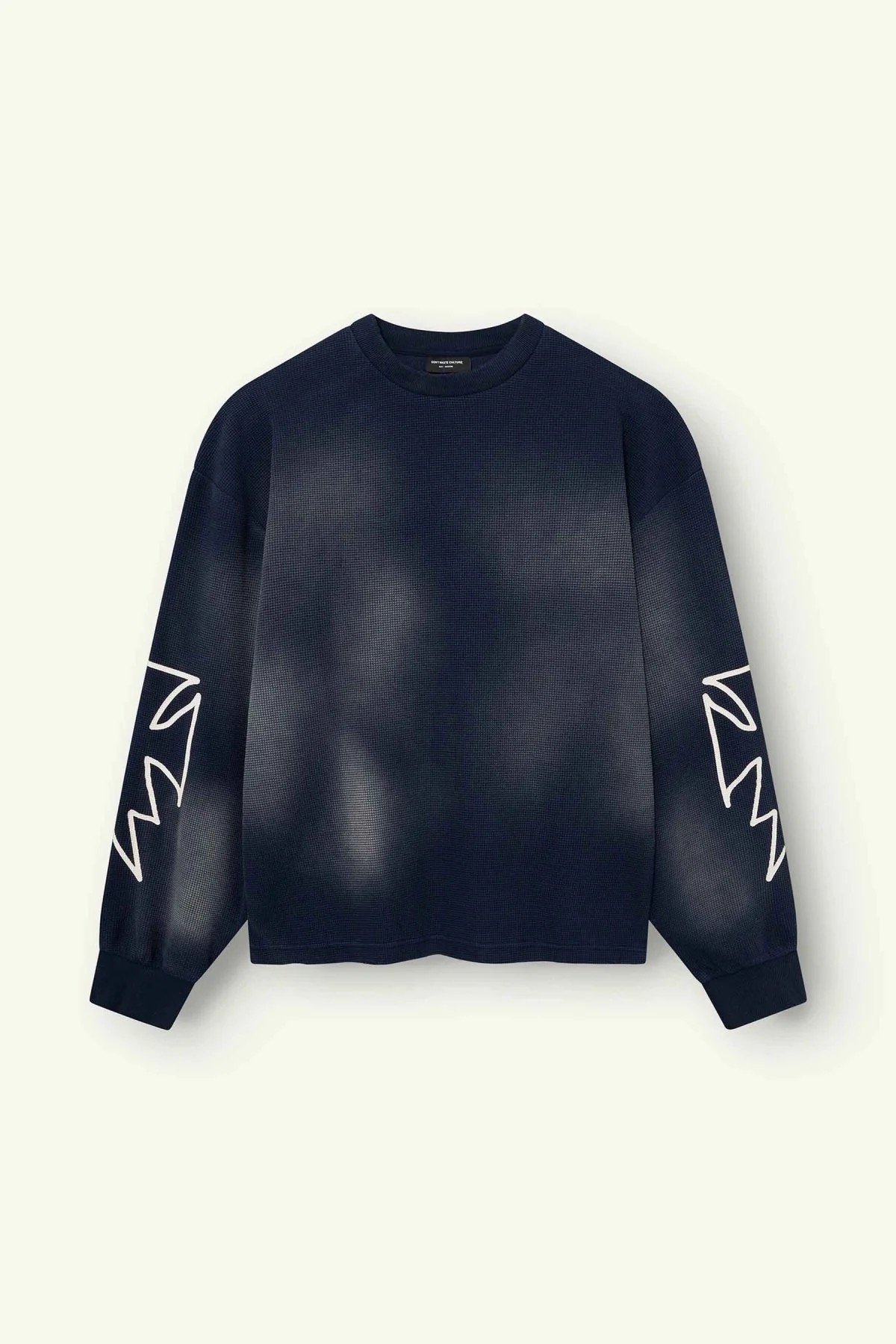 DON'T WASTE CULTURE ROMIYA WAFFLE LONGSLEEVE | NAVY BLUE