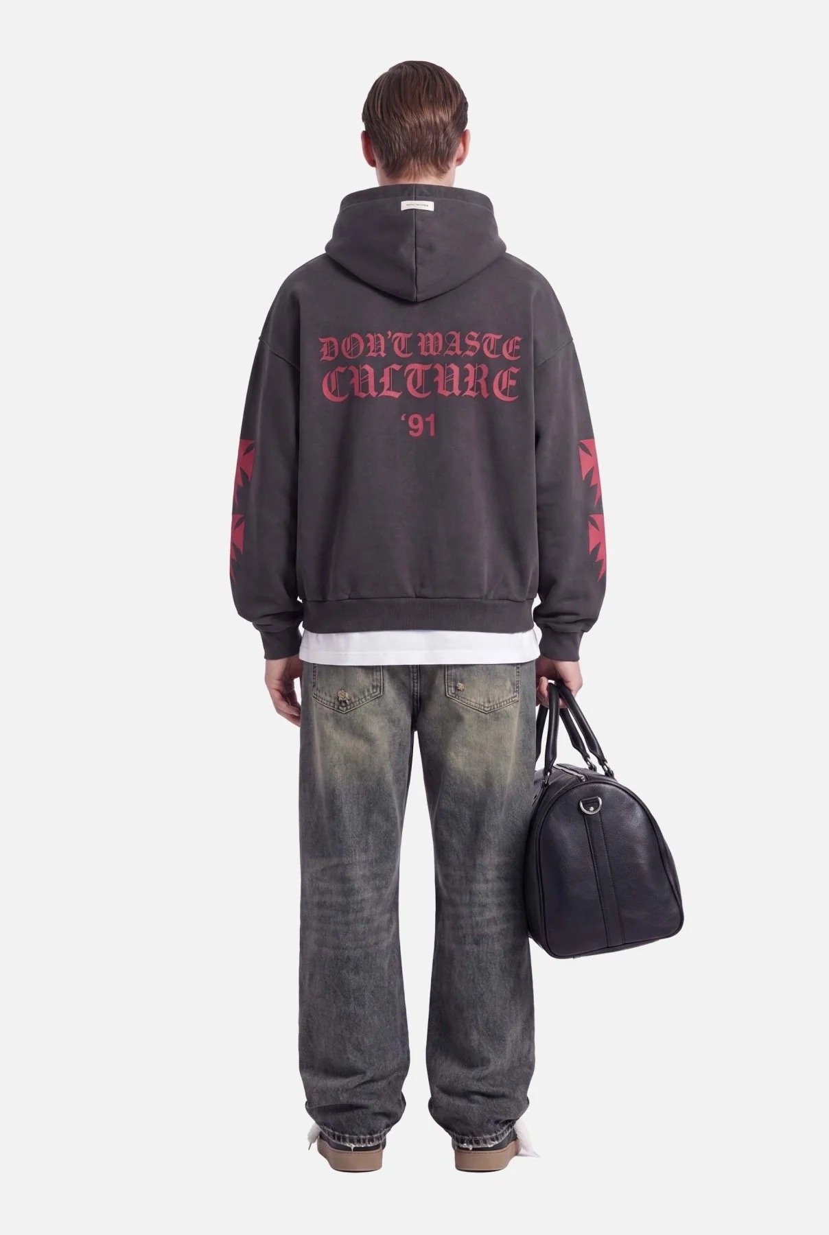 DON'T WASTE CULTURE ARINA HOODIE | DARK GREY