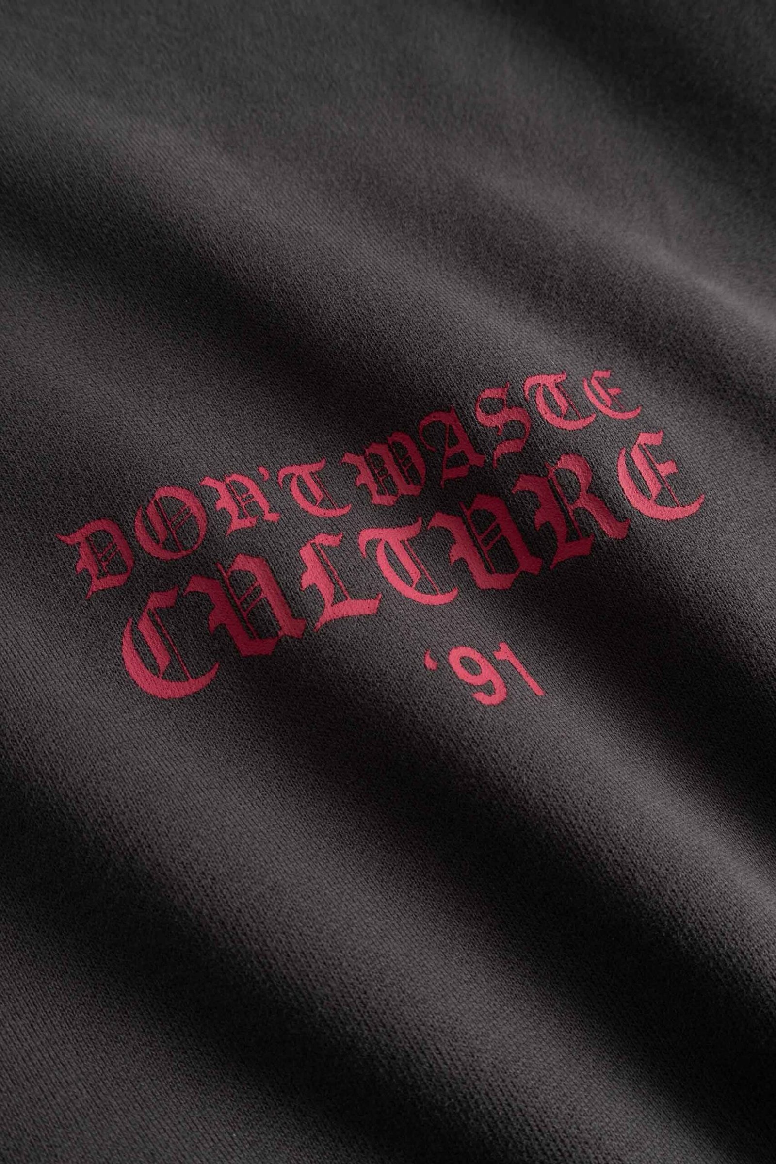 DON'T WASTE CULTURE ARINA HOODIE | DARK GREY
