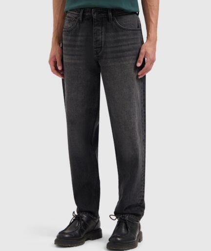 Pure Path: the Aiden regular loose fit jeans denim dark grey w1585