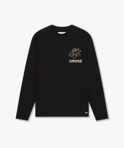 CROYEZ GARDENER LONGSLEEVE T-SHIRT | BLACK