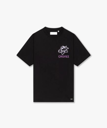 CROYEZ GARDENER T-SHIRT | BLACK/PURPLE