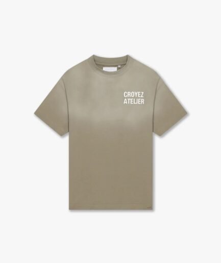 CROYEZ SPRAYED ATELIER T-SHIRT | DUSTY OLIVE