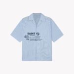 SAINT BLANC TRANSIT SHORT SLEEVE SHIRT BLUE