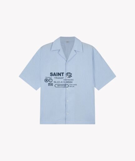SAINT BLANC TRANSIT SHORT SLEEVE SHIRT BLUE