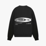 QUOTRELL EMBLEM CREWNECK | BLACK/WHITE