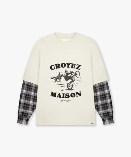 Croyez Layered Race T-Shirt | Light Beige