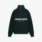 QUOTRELL JACE STUDIO ZIP UP | PETROL/WHITE