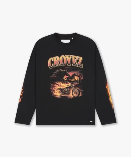 Croyez Firestorm Longsleeve T-Shirt | Black