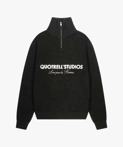 QUOTRELL JACE STUDIO ZIP UP | BLACK/WHITE