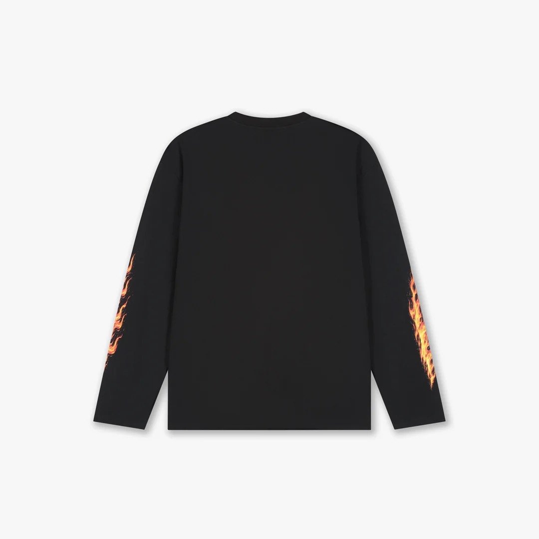 Croyez Firestorm Longsleeve T-Shirt | Black