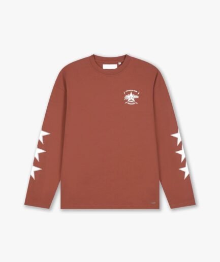 Croyez Rockstar Longsleeve T-Shirt | Melted Red