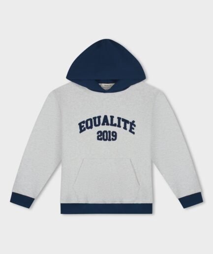 EQUALITÉ COLLECTIVE OVERSIZED HOODIE MELANGE GREY & NAVY