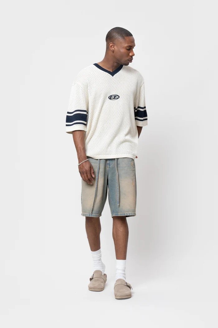 EQUALITÉ CHARLES KNIT JERSEY TEE OFF-WHITE