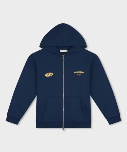 EQUALITÉ STAY EQUAL OVERSIZED FULL ZIP HOODIE NAVY