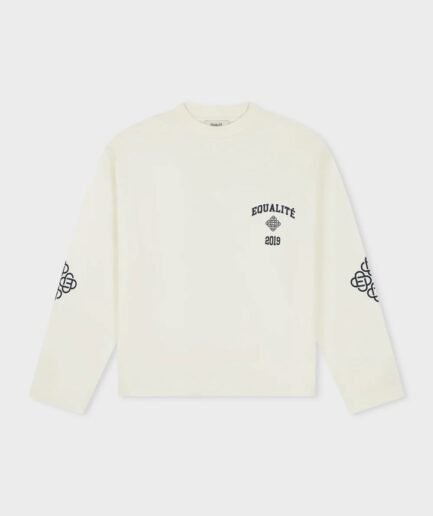 EQUALITÉ ISA OVERSIZED LONGSLEEVE TEE OFF-WHITE