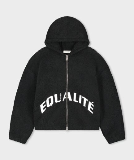 EQUALITÉ: TEDDY FULL ZIP JACKET BLACK