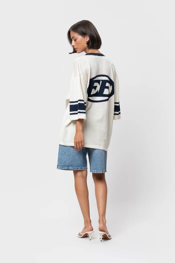 EQUALITÉ CHARLES KNIT JERSEY TEE OFF-WHITE