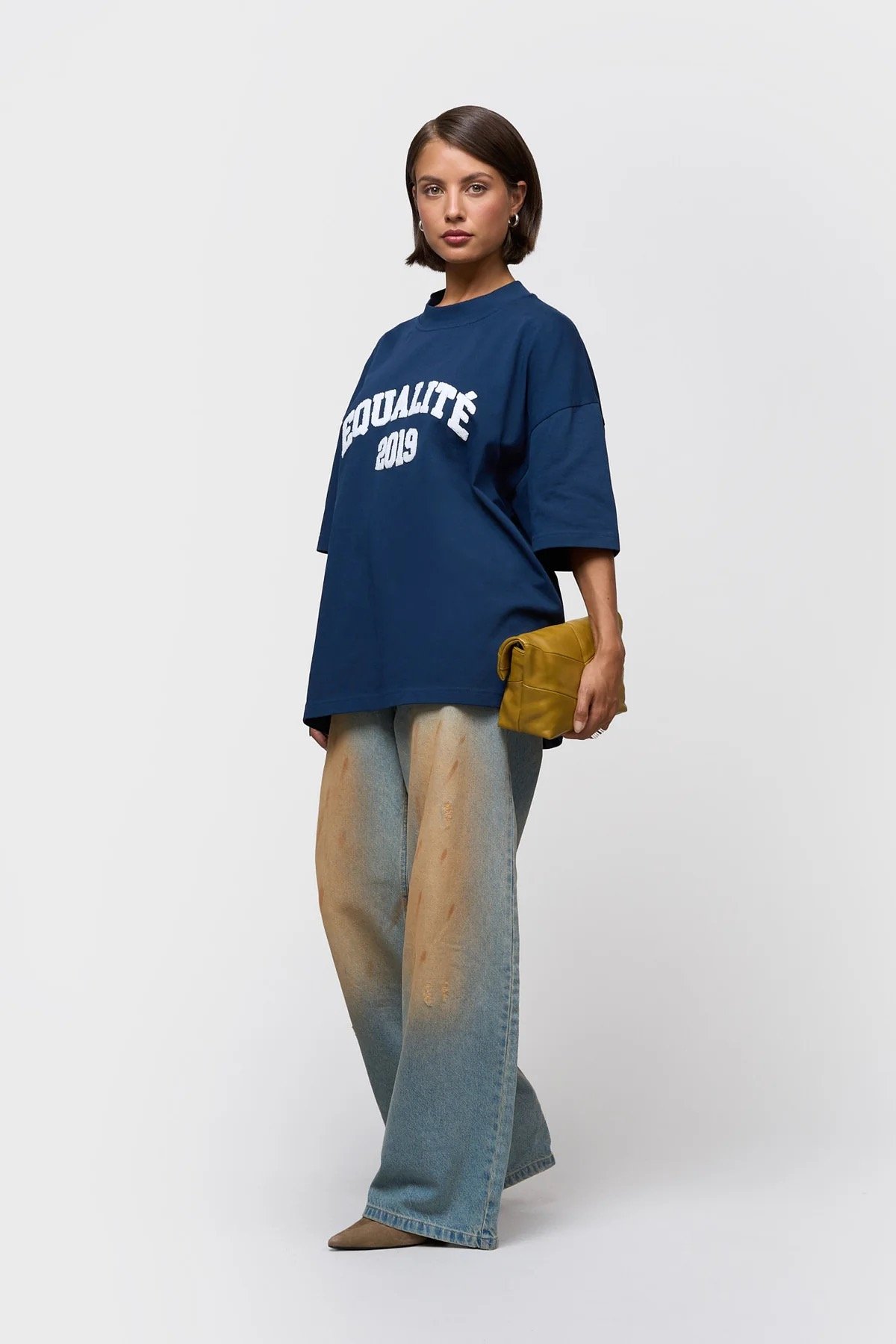 EQUALITÉ COLLECTIVE BOXY TEE NAVY